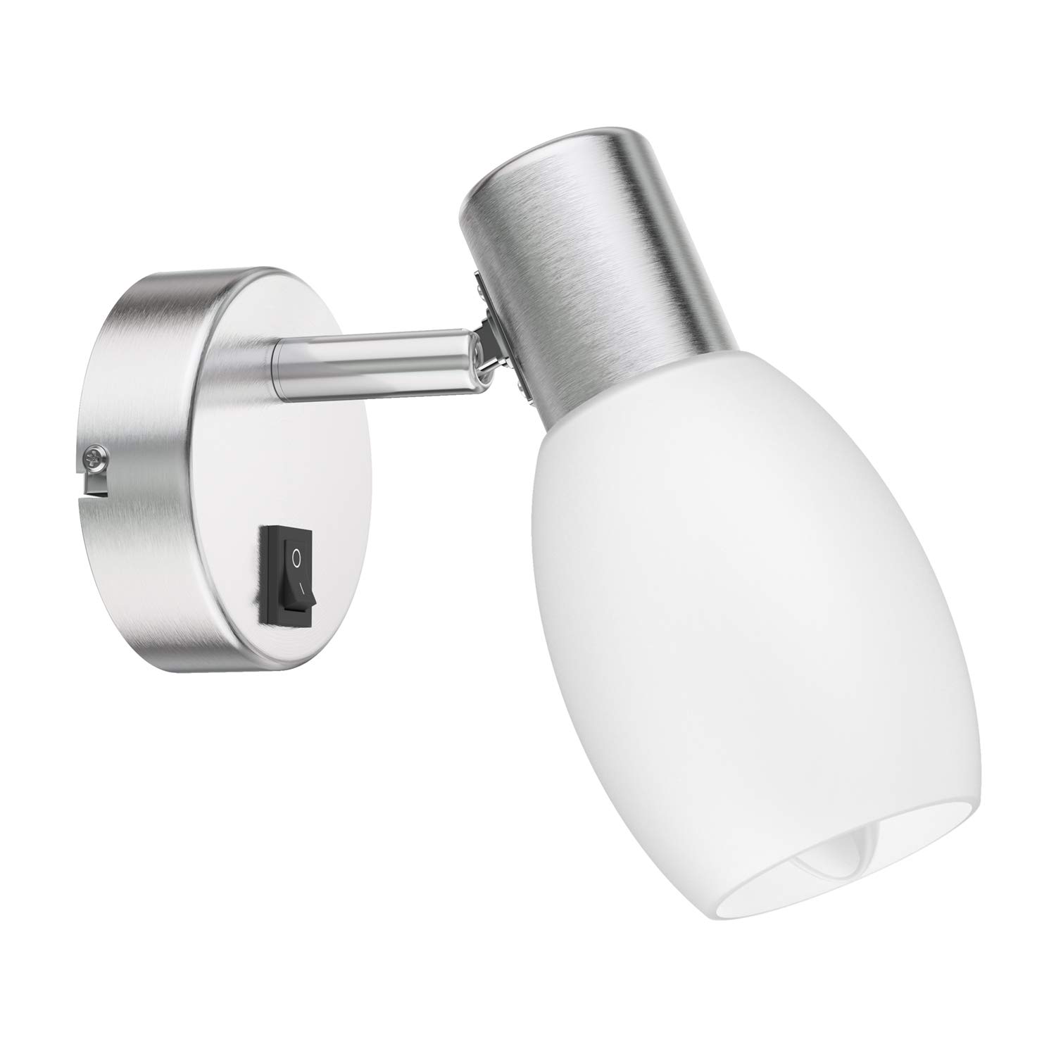 ledscom.de Wall Light LUPI with Switch, incl. E14 LED Candle Filament 3.567W 452lm Warm-White