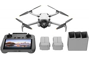 DJI Mini 4 Pro Fly More Combo Plus with DJI RC 2, Drones with Camera for Adults 4K, 3 Intelligent Flight Battery Plus for up to 135 Mins Flight Time, Smart Return to Home, Drone for Beginners