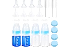 UMETASS Puppy Kitten Nursing Bottle 2oz- Small Animal Feeding Kit with Nipples | Hand Feeding Supplies for Puppies, Kittens, Rabbits, Ferrets & Newborn Pets