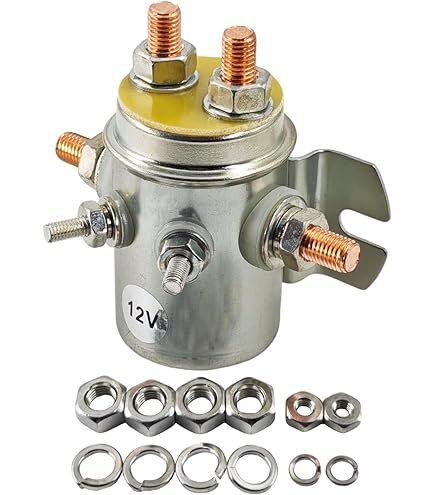 4) 12V Winch Motor Industrial Switch Relay Solenoid Continuous Duty 6 Terminal E - Foto 3