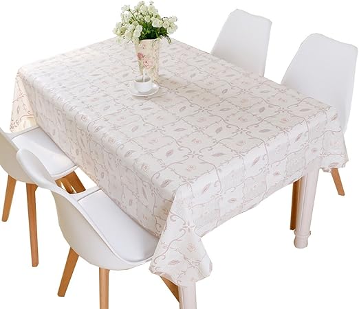 Amazon ラチステーブルクロス 防水リーフリビングルームダイニングテーブル耐熱長方形プラスチッククリエイティブpvcテーブルクロスの長さ137 220cm 色 A サイズ さいず 100 137cm テーブルクロス オンライン通販