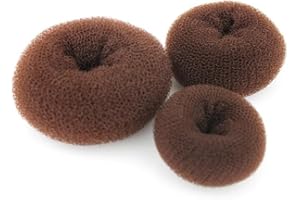 3PCS(Small+Medium+Large) Women Hair Bun Maker Styler Rings Donut Buns Doughnut Shaper Chignon Former Bun Updo Hair Styling Ac