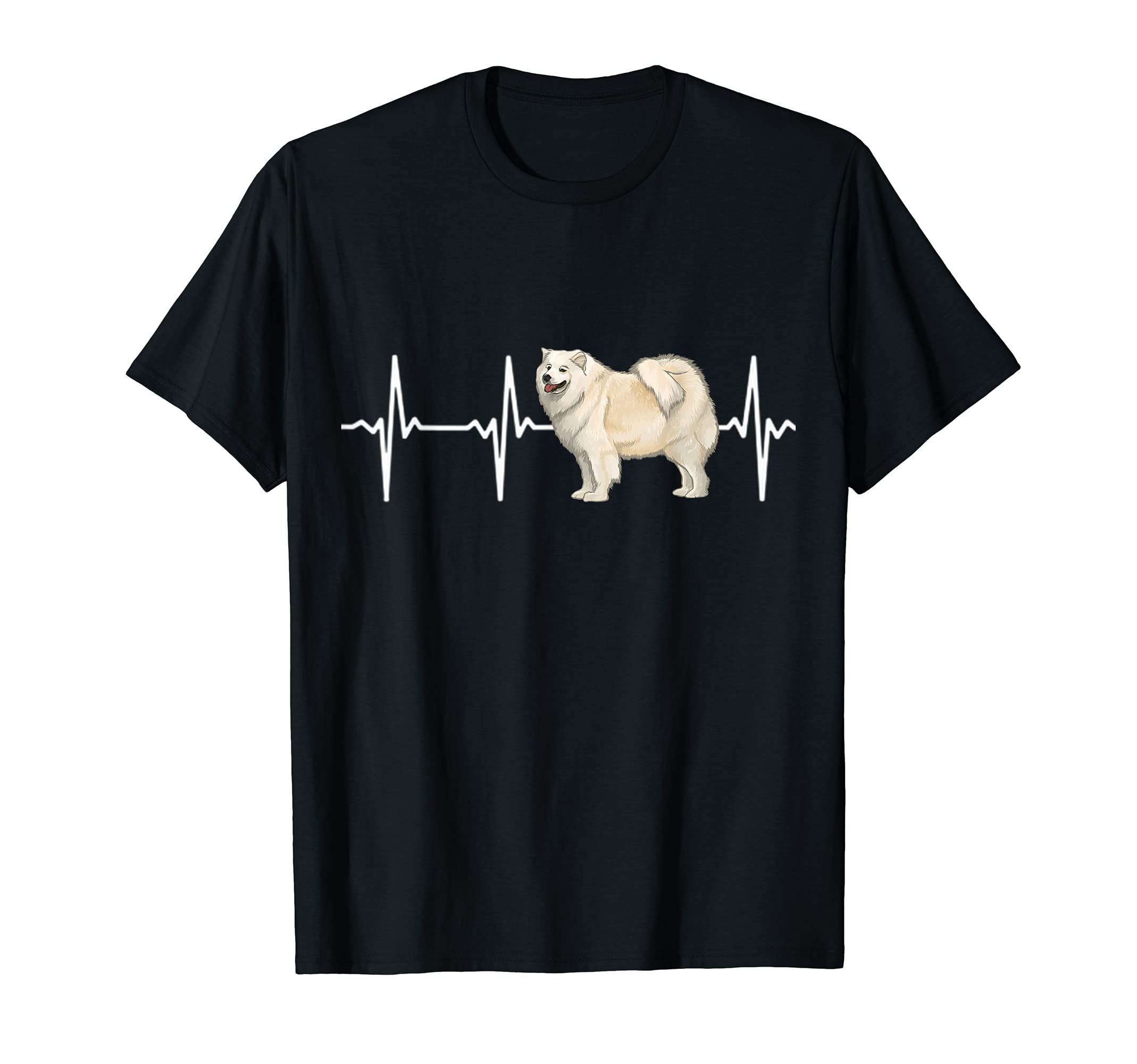 Samoyed Heartbeat Love My Dog T-Shirt