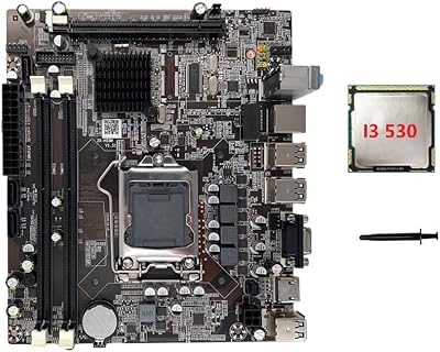 Wresetly H55 Motherboard LGA1156 DDR3 + Core i3 530 CPU & Thermal Grease Bundle