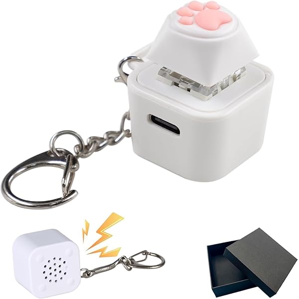 Quietsche-Enten Schlüsselanhänger - 2er Set Mit Licht & Sound Anti-Stress Spielzeug Für Nervöse Hände