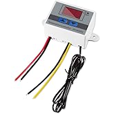 UMLIFE Digital LED Temperature Controller Module XH-W3001 Thermostat Switch with Waterproof Probe Programmable Heating Coolin