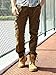OCHENTA Men's Multi Pockets Military Cargo Pants #3380 Coffee 36