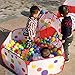 Jacone Kids Play Tent-Tunnel-Ball Pit with Basketball Hoop 3 in 1 Indoor and Outdoor Easy Folding Children's Playground Toy Playpen with Tote Bag for Kids Great Fun
