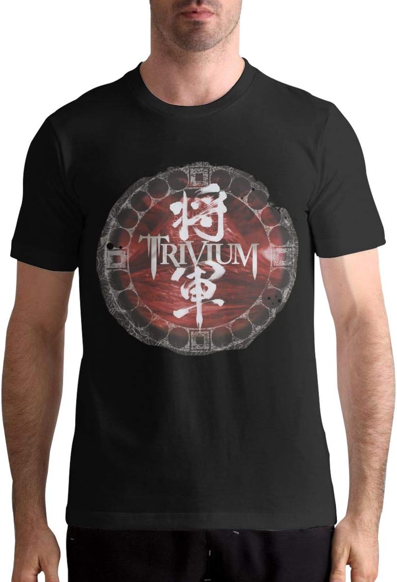 HoriuchiNana Mens Trivium Shogun Music Band Short Sleeves T Shirt Black Gift