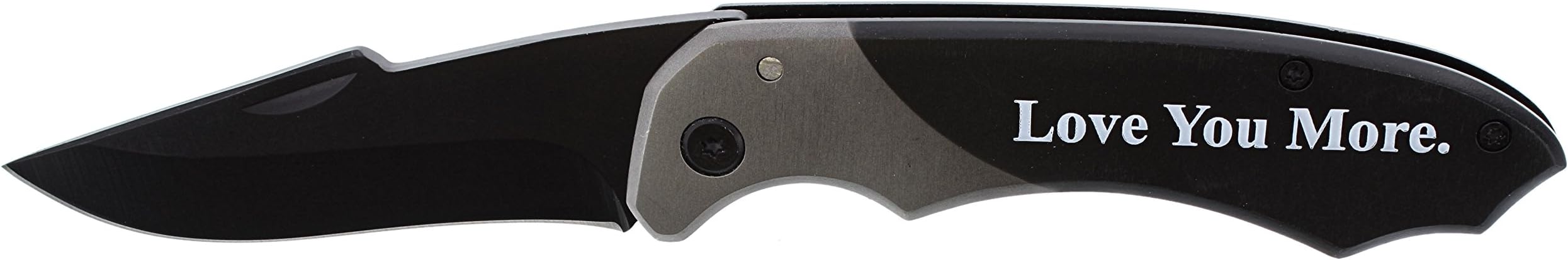 Personalized Gifts Best Buckin Dad Grandpa Ever Tactical Black Pocket Knife