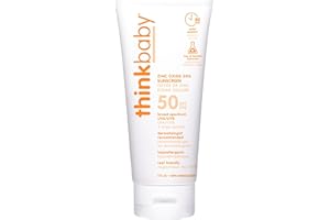 Thinkbaby - Safe Sunscreen SPF 50+, Broad Spectrum Protection - 6oz