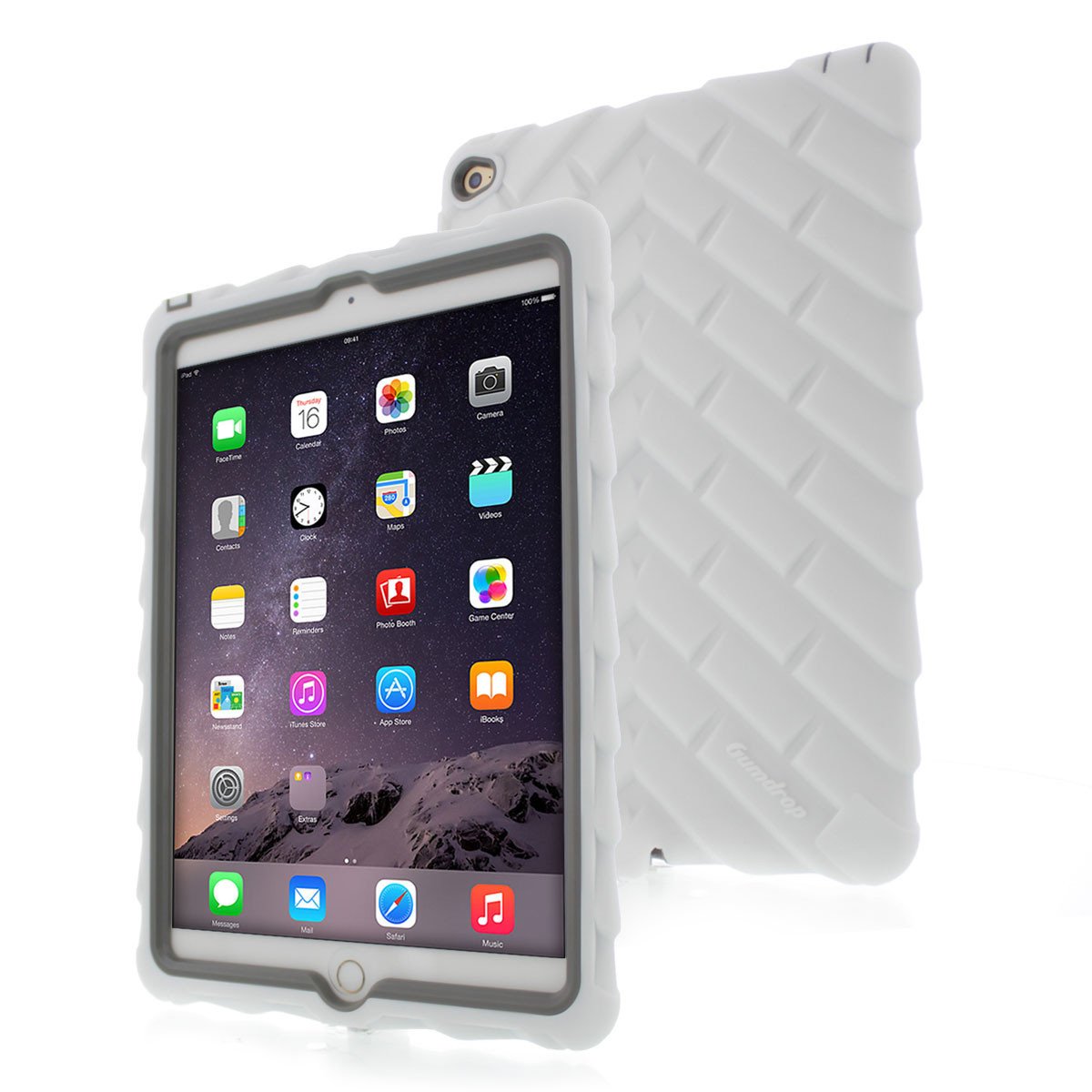 Apple IPad Air 2 Drop Tech White Gumdrop Cases Silicone Rugged Shock Absorbing Protective Dual
