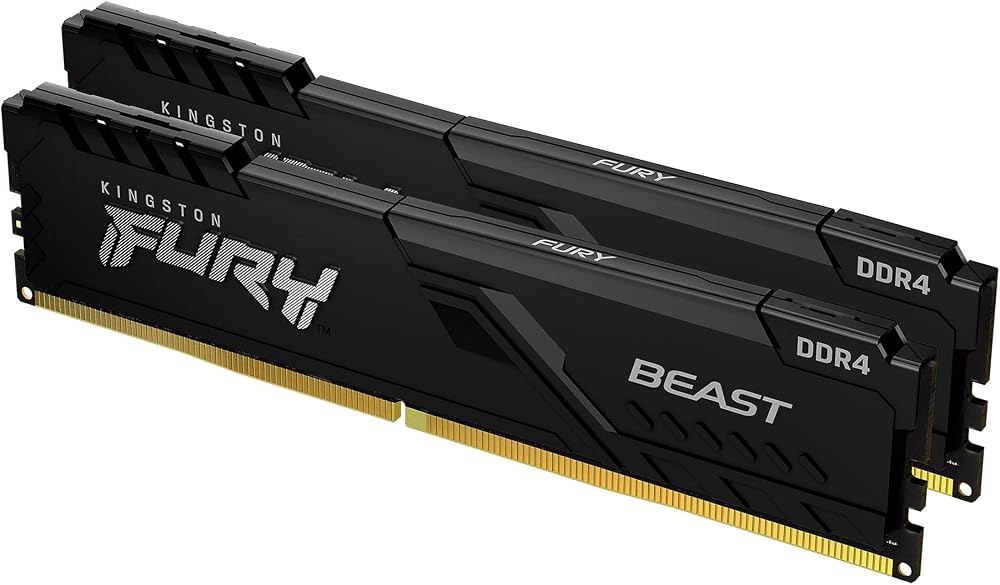 Kingston FURY Beast 16GB (2x8GB) DDR4 3600MHz CL17 Desktop Memory Kit