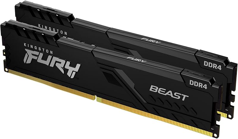 Kingston FURY Beast 16GB (2x8GB) DDR4 3600MHz CL17 Desktop Memory Kit