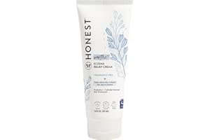 The Honest Company Eczema Soothing Therapy Cream and Skin Protectant Naturally Derived Gentle for Baby Prebiotics Colloidal Oatmeal 7 oz