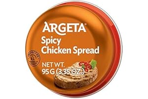 Argeta Pate Spread, Spicy Chicken, 95 Gram (Pack of 48)