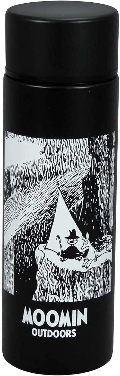 Amazon 山加商店 Moomin ムーミン 真空 ステンレス ボトル 水筒 ミニ 約140ml Outdoors テント 日本製 Mm4603 858 ブラック 水筒 マグボトル オンライン通販