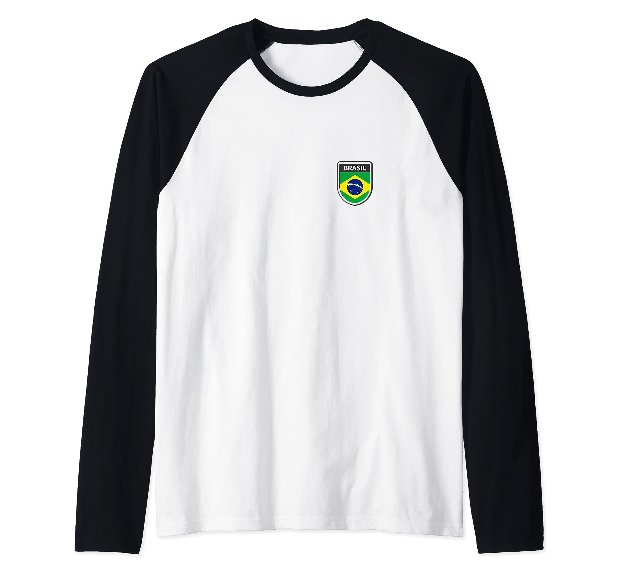 Flag Brasil Raglan Baseball Tee