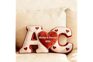 Personalized 2D Printing Couple Eat Me Pillow Custom Couple Name Pillow Valentines Day Decorations Throw Pillows for Boyfrien