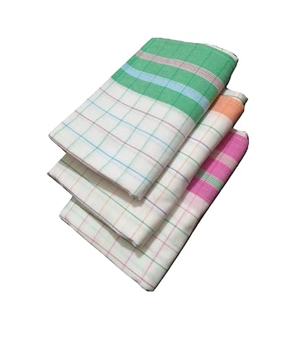 Cotton Colors - 3 Cotton Bath Towels - Standard Towel (58 * 29)_D21