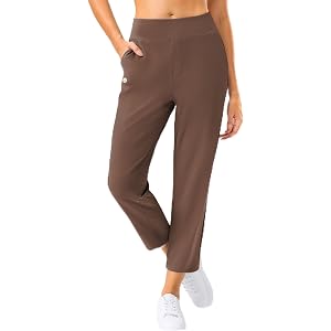 G Gradual 24.5"/26"/28.5" Women's Pants 4 Pockets for Golf | Ankle Length, Petite, Regular, Tall, Business Casual, Travel, Zi