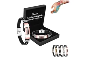 Biancat ProstaPower Magnetic Copper Wristband, Magnetic Copper Prostate Bracelet Improves Blood Circulation, Biancat Prostapower Magnetic Copper Band, Copper Magnetic Bracelet for Men (Rose Gold)