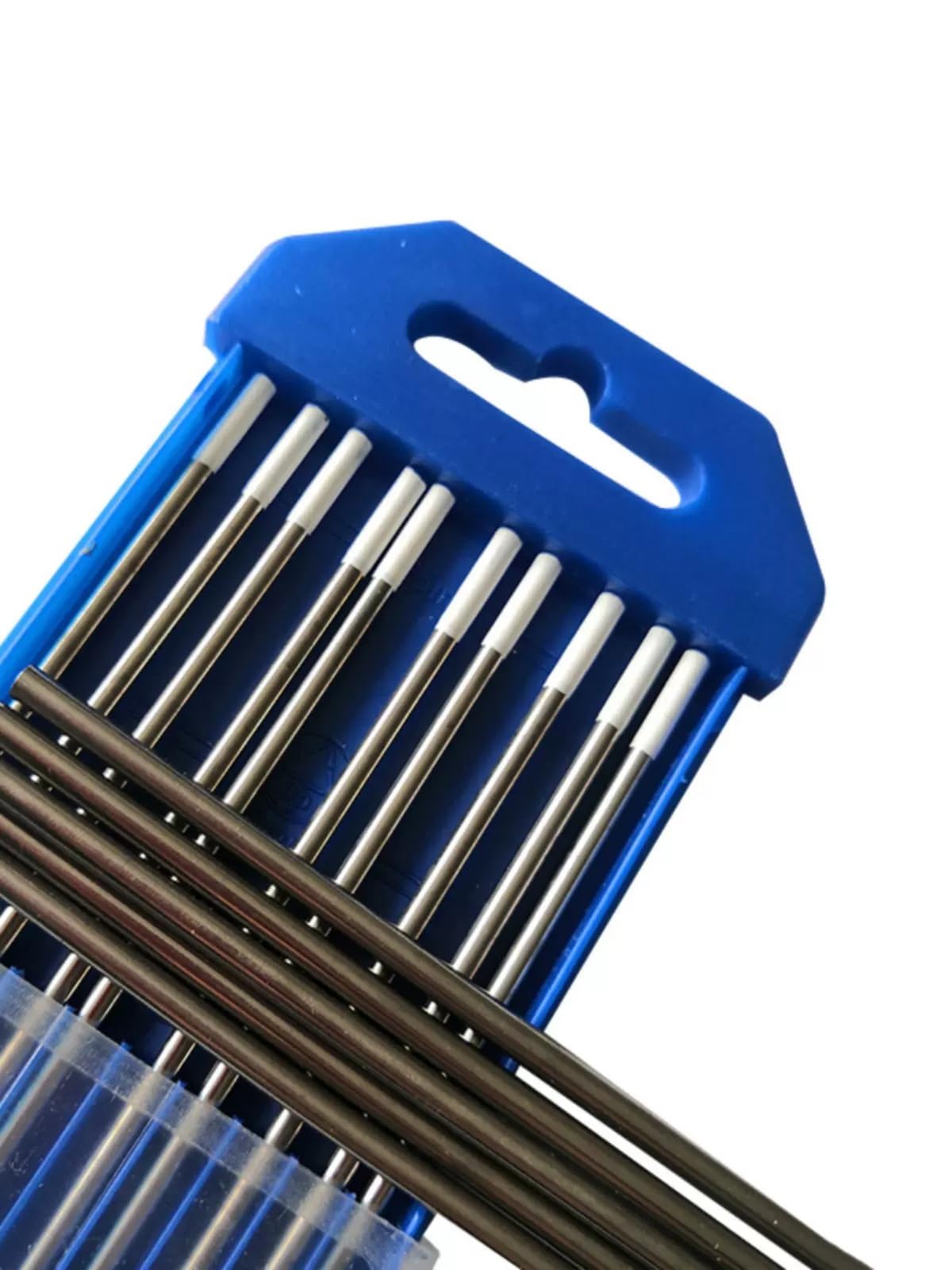 Kwweeoo:10 pcs/1 Box Tungsten Electrode WZ8, Tungsten Electrode for TIG Welding, Diameter 2.4 mm, Length 175 mm