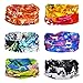 b.m.c BMC 6pk Four Seasons Patterns Multifunctional Seamless Head Bandana Scarf Wrap