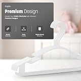KEPLIN 36 Pack Children's Hangers Non-Slip Plastic Space Saving White view 4