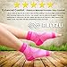 BLITZU Compression Socks for Plantar Fasciitis, Achilles Tendonitis, Arthritis Relief, Ankle Brace Compression Sleeve with Foot Arch Support, Ankle Wrap for Women, Men, Swelling & Heel Pain Pink L-XL