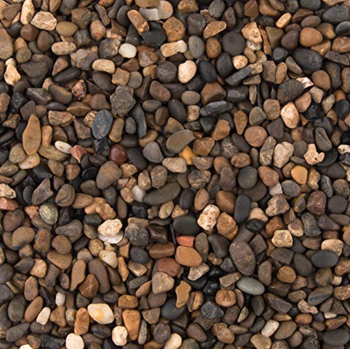 (2.2-Pounds) “Brown Desert Blend 4-6mm” Gravel – Aquarium, Terrarium & Vase Decor Rock – Quartz Tumbled Chips Stone Crushed Pebble Pieces – Irregular Shaped Decorative Stones (Desert Gravel 4-6mm)