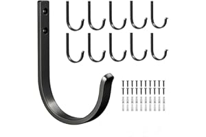 10-Pack Wall Hook for Hanging, 10KG (Max), Stainless Coat Hooks for Towel, Hat, Backpack, Key, Clothes, Wall Mounted Hanger, 