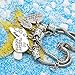 lauhonmin 2pcs BBF Best Friends No Matter Where Compass Split Broken Heart Double Bracelets Set Friendship Gift (Charm Bracelet)