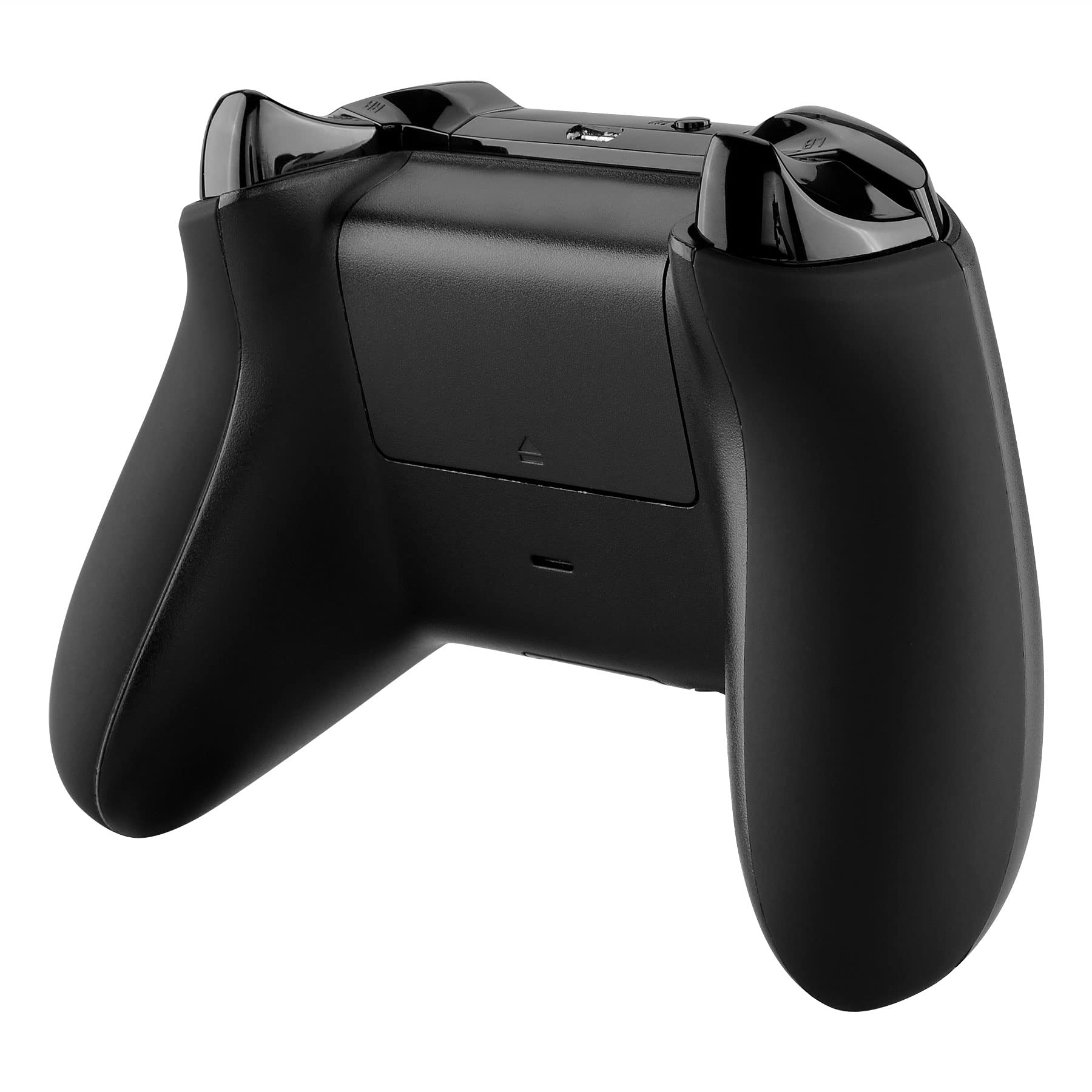Photo 1 of eXtremeRate Black Soft Touch Grip Back Panels, Comfortable Non-Slip Side Rails Handles, Game Improvement Replacement Parts for Xbox One X & S Controller (Model 1708) - Controller NOT Included