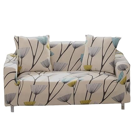 Sofa Slipcover Stretch Fabric Flower Bird Pattern Elastic Chair