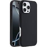 OtterBox Apple iPhone 16 Pro Max Symmetry Series Cactus Leather Case - Non-Retail Packaging Noir Ash (Black)