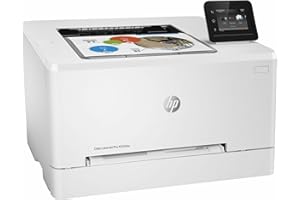 HP Color LaserJet Pro M255dw Wireless Laser Printer, Remote Mobile Print, Duplex Printing, Works with Alexa (7KW64A), White
