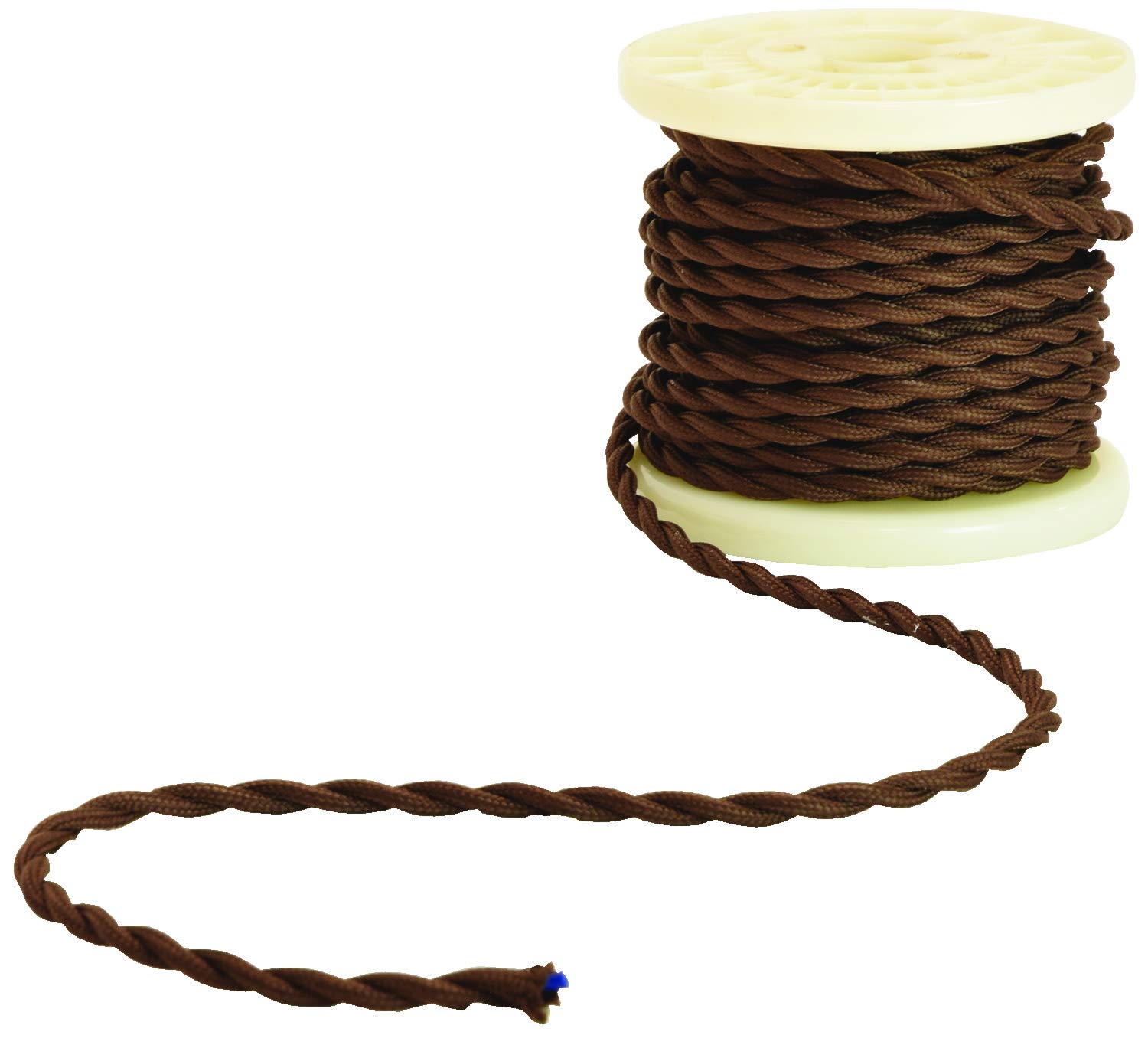 Lyyt | Decorative Braided Mains Cable | 2 Core | Brown