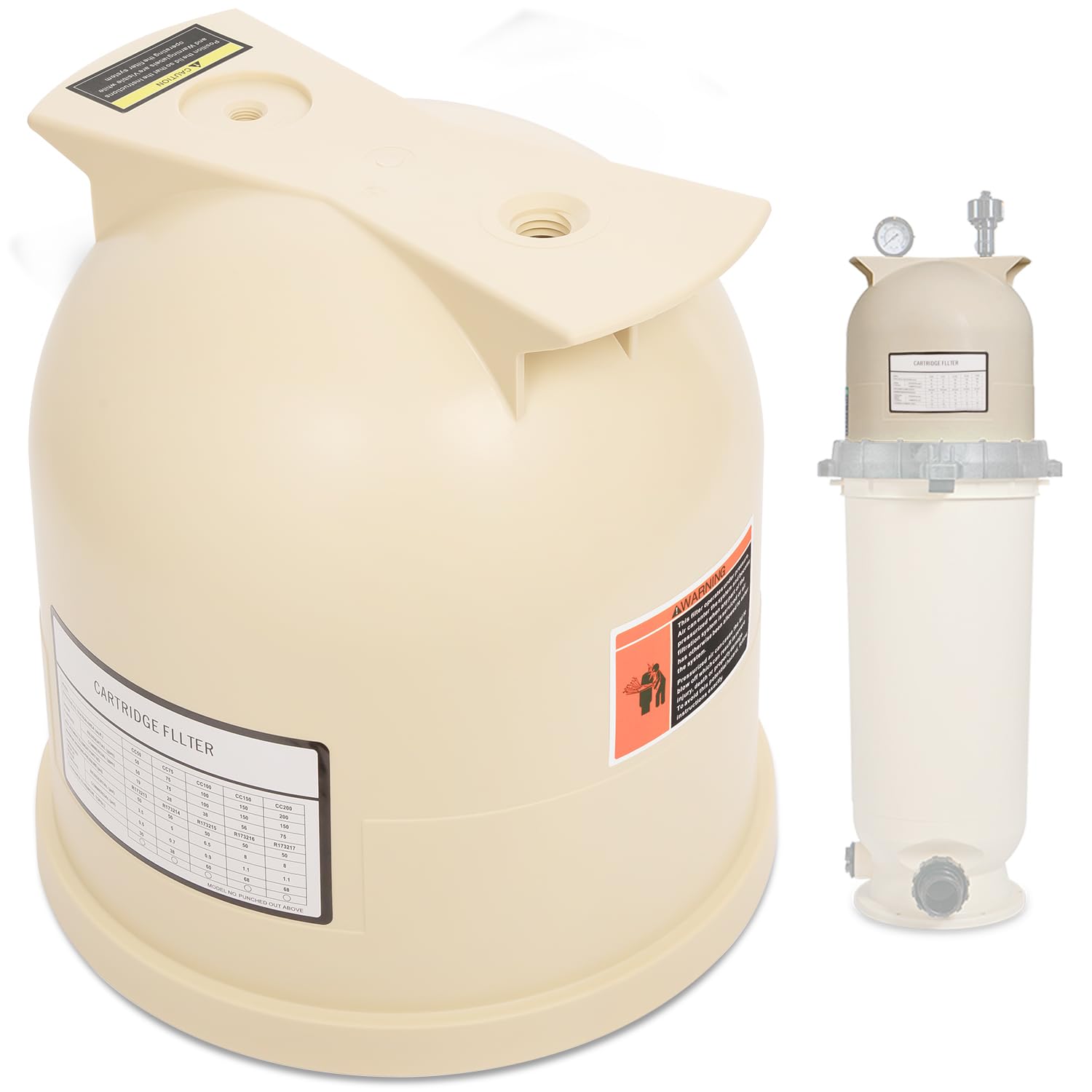 Photo 1 of 178561 Lid Assembly for Clean & Clear and Predator Pool and Spa D.E. Cartridge Filters, Pool Filter Lid Replacement Fit for Clean & Clear 75, 150, and 200 Square Foot Cartridge Filters