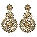MUCH-MORE Indian Awesome Traditional Shiny Necklaces Earrings with Maang Tikka Jewelry for Women B (LCT)