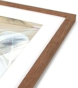 Scholar Tree Brown Wooden Picture Frame A3 with Mat Set of 3 Mount for A4 Wall view 8