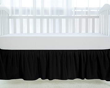 black crib skirt