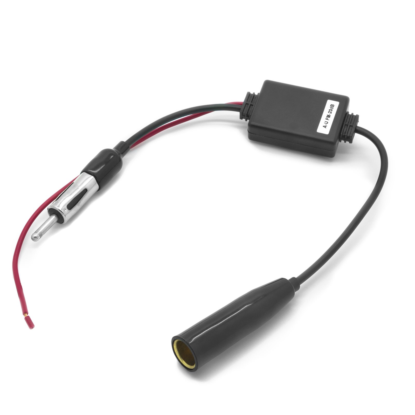 Adapter-Universe 20 dB antenna amplifier AM/FM signal booster 12 V car radio for Universal