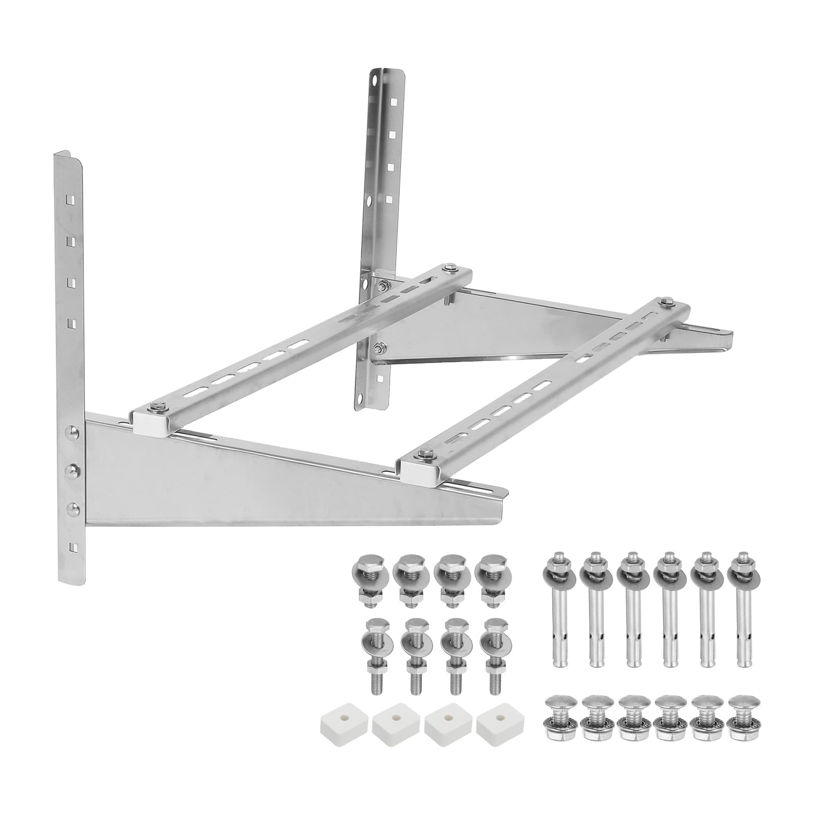 PATIKIL Wall Mounting Bracket for Mini Split Air Conditioners, Outdoor AC Units Support Holder for 7000 to 24000 BTU Condenser AC Heat Pump System, 397lbs