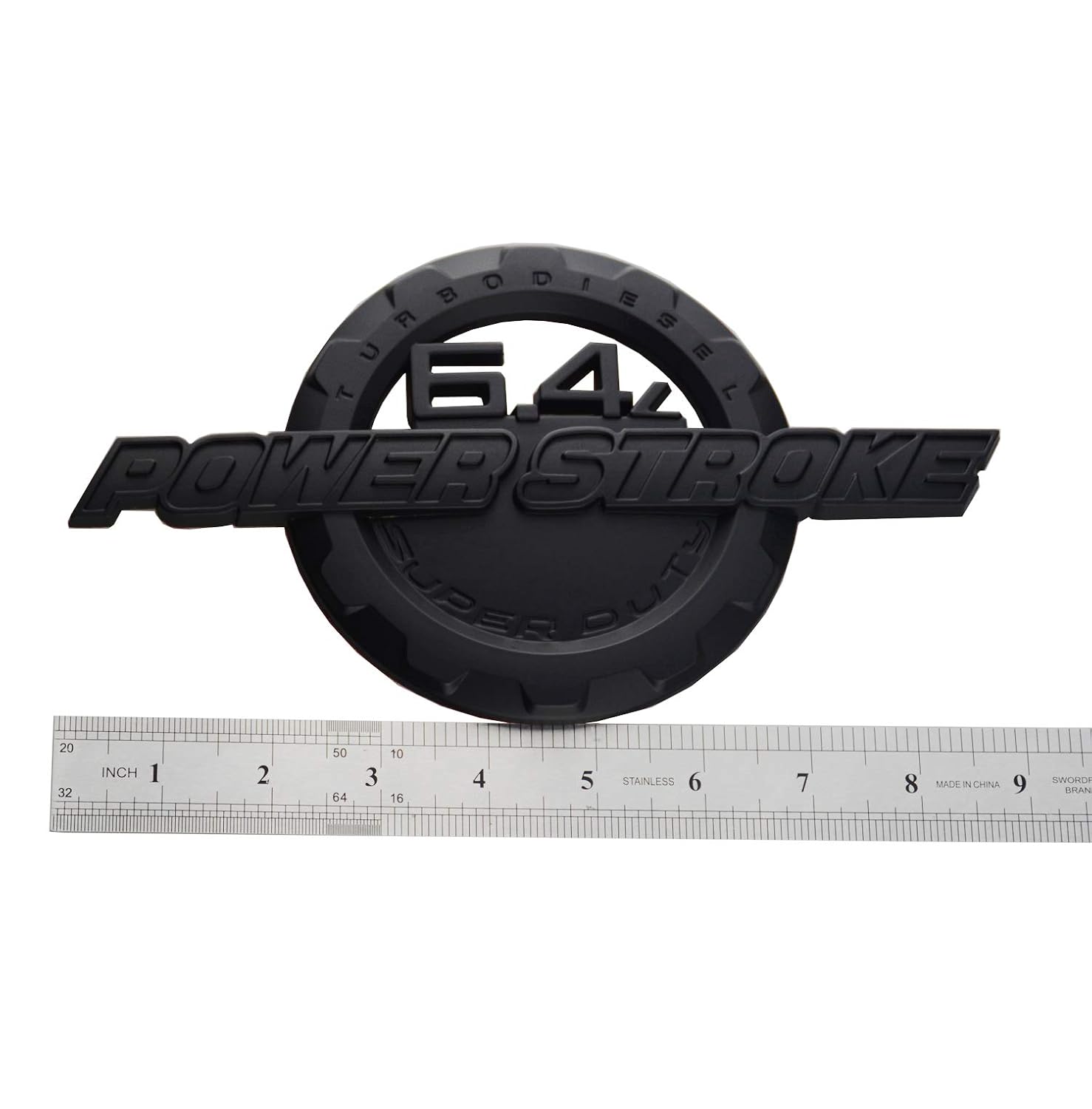 Chrome 1 pcs 6.4L Powerstroke Emblem Power Stroke Super Duty Badge