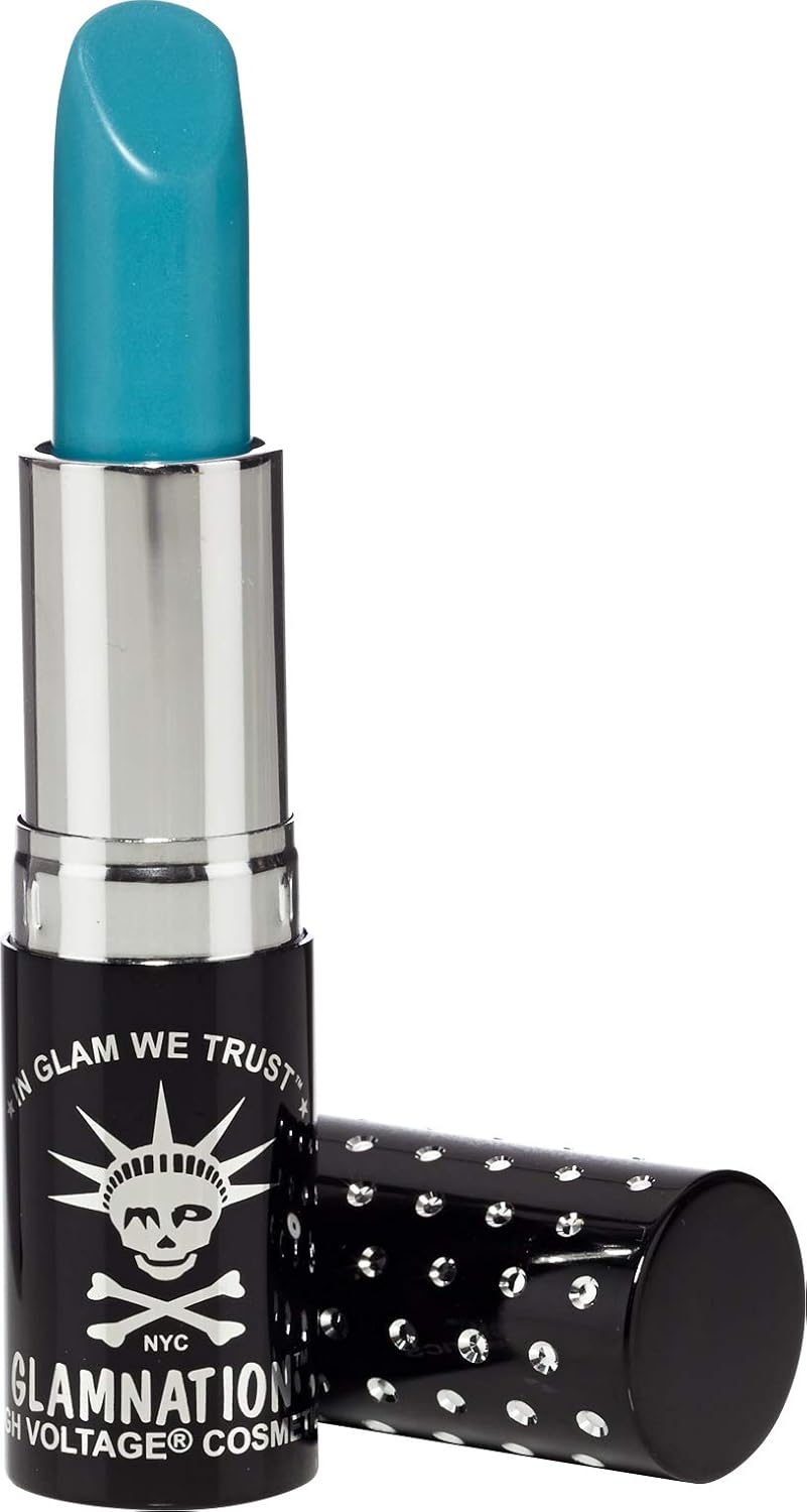 Manic Panic Atomic Turquoise Lethal Lipstick, Smooth Shade of Aqua Lipstick, Kitten Colors Lipsticks, Rich, Velvety Matte Finish, Vegan & Cruelty Free, Long Lasting Moisturizing Vegan Turquoise