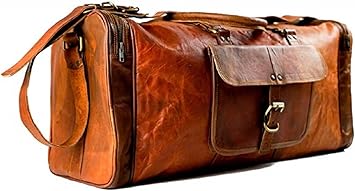 genuine leather holdall