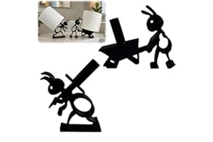 Liyquint 2Pcs Ant Toilet Roll Paper Holder, Funny Toilet Paper Holder Free Standing, 3D Printed Miniature Wheelbarrow Tissue 