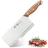 ZHANG XIAO QUAN SINCE 1628 7.3” Meat Cleaver Butcher Knife, Chinese Vegetable Chopper Slicing Knife, Professional Chef Knife 