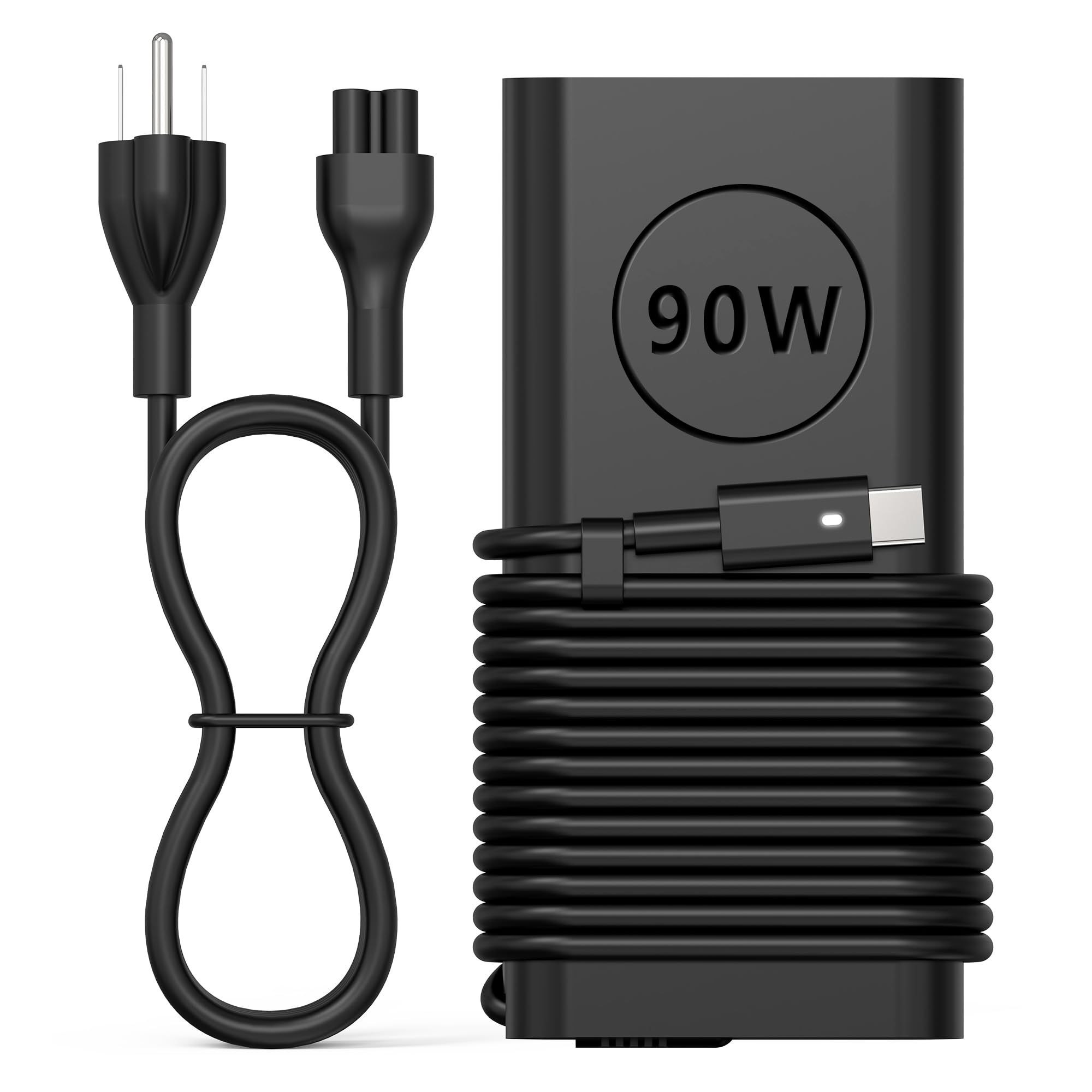 QIOUZW 100W USB C Laptop Charger Compatible with Dell XPS 15 17 9575 9500 9510 9520 9530 9710,Latitude 5340 7640 7340 5540 9440,Precision 3580 5470 5480 5550 5560 5530 5570 5750 AC Adapter Power Cord